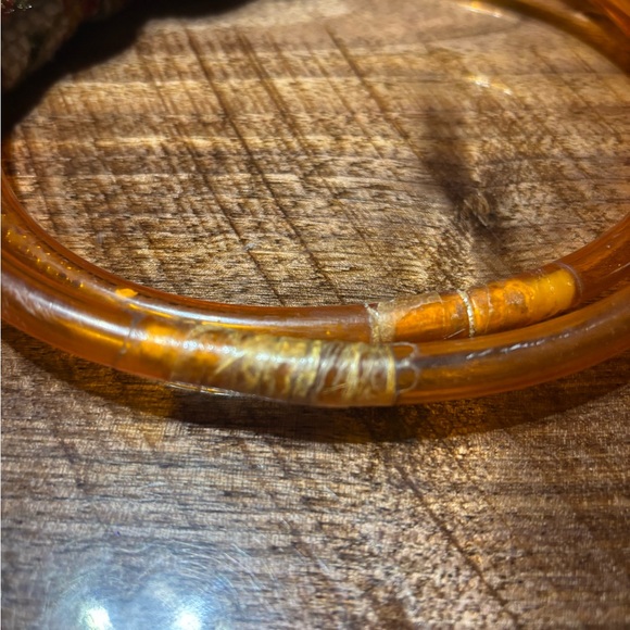 Vintage Print Women Bag with Wooden Handle - Picture 4 of 9